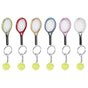 6Pcs Mini Tennis Racket Keychain Pendant Bag Accessories for Bag Sport Advertisement Fans Souvenirs Key Ring