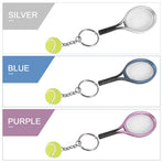 6Pcs Mini Tennis Racket Keychain Pendant Bag Accessories for Bag Sport Advertisement Fans Souvenirs Key Ring