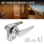 RV Toilet Door Lock Bathroom Caravan Boat Latch Handle Accessories