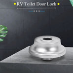 RV Toilet Door Lock Bathroom Caravan Boat Latch Handle Accessories