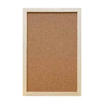Wood Frame Cork Board Hanging Photo Display Board for Wall Office Home Decor Message Board with Thumbtacks No Drill Installation