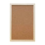 Wood Frame Cork Board Hanging Photo Display Board for Wall Office Home Decor Message Board with Thumbtacks No Drill Installation