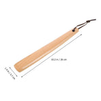 Handheld Wooden Shoe Horn Tool Smooth Durable Lightweight Design for Comfortable Shoe Use