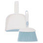 Compact Blue Broom and Dustpan Set with Integrated Storage Design