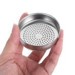 Silver Stainless Steel Espresso Strainer for Home Prevents Clogging Easy to Clean
