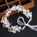Wedding Flower Girl Headpiece Wreath Hair Accessory Flower Crown Headband