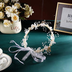 Wedding Flower Girl Headpiece Wreath Hair Accessory Flower Crown Headband