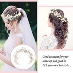 Wedding Flower Girl Headpiece Wreath Hair Accessory Flower Crown Headband