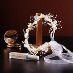 Wedding Flower Girl Headpiece Wreath Hair Accessory Flower Crown Headband