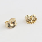 14K Gold Earring Backs Yellow Ear Locking for Stud Ear Rings (3 Pairs)