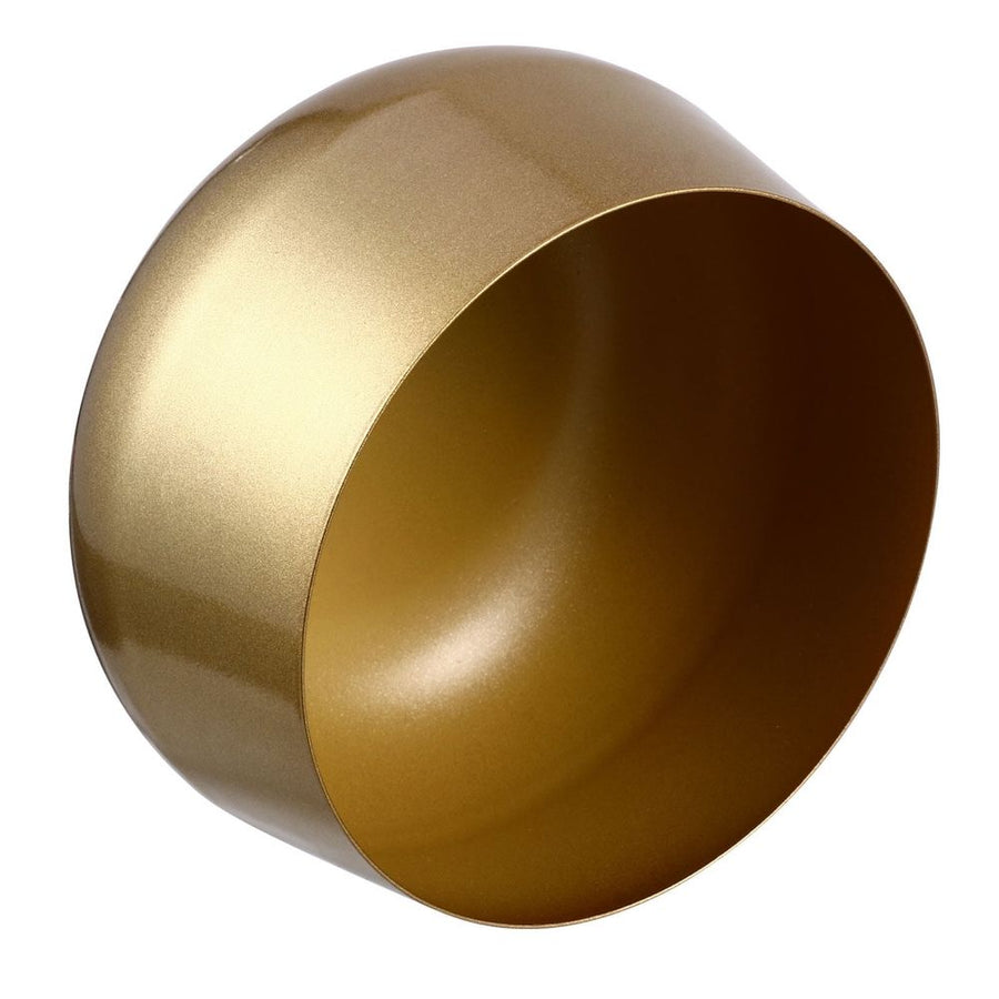 Elegant Golden Metal Flower Pot for Indoor Home Decoration and Planting, Stylish Plant Container