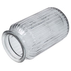 Grey Colored Vase for Home Chic Glass Flower Container 1Pc