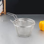 2-Pack Fine Mesh Frying Baskets with 304 Stainless Steel Oil Strainers for Deep Frying and Kitchen Cooking