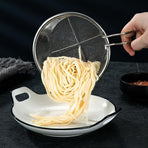 2-Pack Fine Mesh Frying Baskets with 304 Stainless Steel Oil Strainers for Deep Frying and Kitchen Cooking