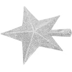 White Plastic Star Shaped Christmas Tree Topper Set for Home Office Hotel Holiday Party Decoration