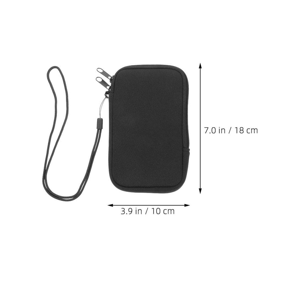 DRAFIDEEP Waterproof Neoprene Cell Phone Sleeve Pouch with Zipper Closure and Strap