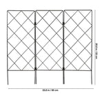 Durable Iron Garden Trellis Black Climbing Stand for Plants 2Pcs
