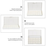 White Plastic Watercolor Paint Box with Compartments Durable for Painting Use