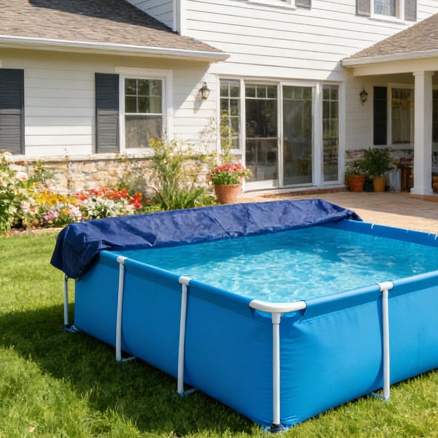 1Pc Rainproof Blue Pool Floor Pad Cover for Inflatable and Frame Pools Durable Material