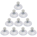 10Pcs Clear Plastic Screw Suction Cups for Windows Mirrors Ideal for Home Use