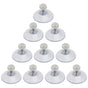 10Pcs Clear Plastic Screw Suction Cups for Windows Mirrors Ideal for Home Use