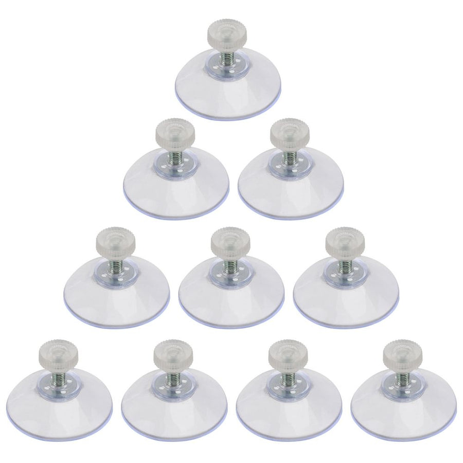 10Pcs Clear Plastic Screw Suction Cups for Windows Mirrors Ideal for Home Use