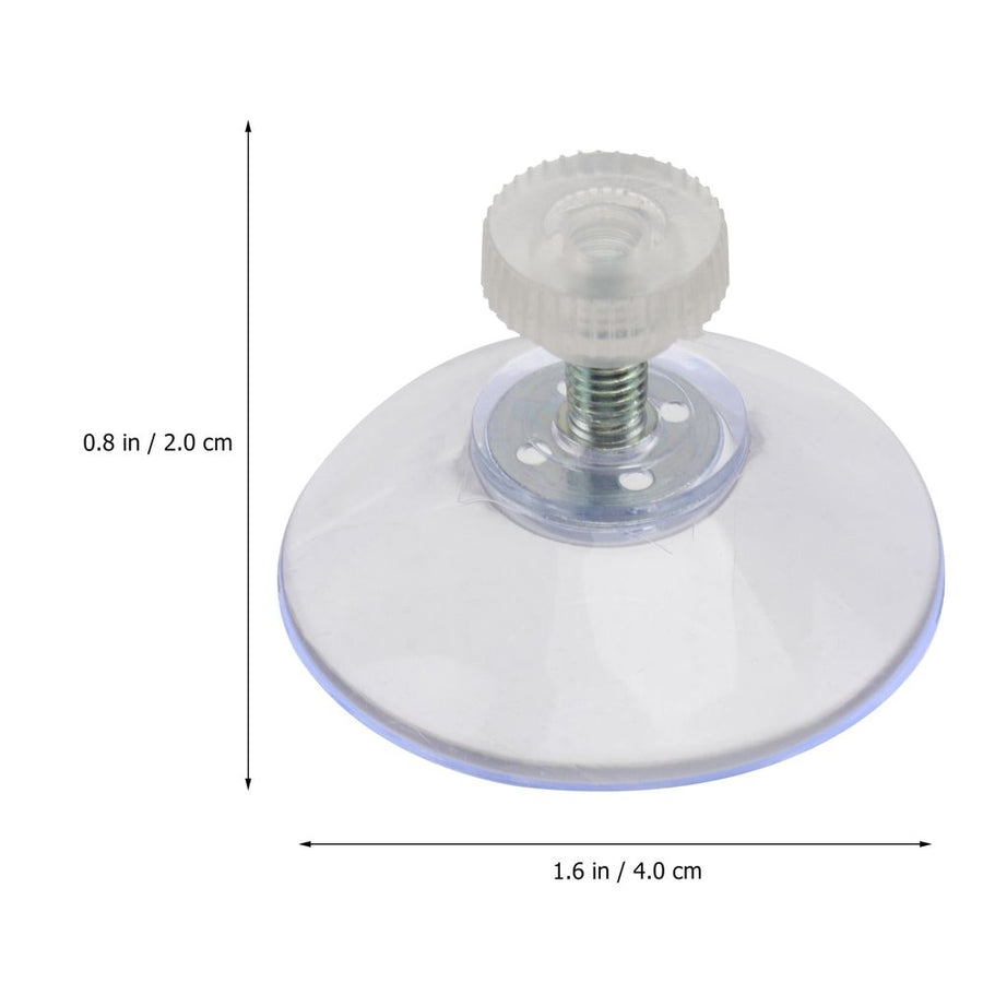 10Pcs Clear Plastic Screw Suction Cups for Windows Mirrors Ideal for Home Use