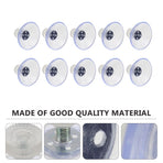 10Pcs Clear Plastic Screw Suction Cups for Windows Mirrors Ideal for Home Use