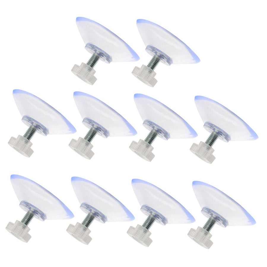 10Pcs Clear Plastic Screw Suction Cups for Windows Mirrors Ideal for Home Use
