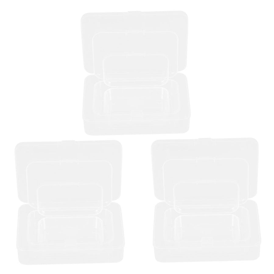 9Pcs Clear Plastic Storage Boxes with Durable PP Material for Small Parts and Jewelry