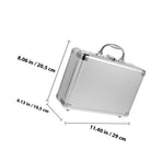 Hard Aluminum Briefcase for Storage with Latch Closure and Cushioning Inserts
