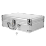 Hard Aluminum Briefcase for Storage with Latch Closure and Cushioning Inserts