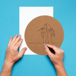 DIY Painting Cardboard Round Kraft Paper for Durable Art Projects and Painting Crafts