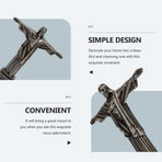 Plated Silver Jesus Figurine Alloy Ornament for Fireplace and Tabletop