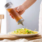 Salad Dressing Dispenser Squeeze Bottle PE 1Pack for Home Use