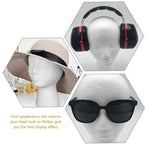White Foam Mannequin Head Multi-Purpose for Wigs Hats Display 2Pcs