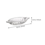 1Pc Double Ear Transparent Glass Bowl Suitable for Ice Cream Dessert and Juice