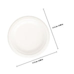 50Pcs Paper Party Plates Disposable Bagasse Simple Design For Guests