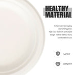 50Pcs Paper Party Plates Disposable Bagasse Simple Design For Guests
