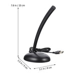 Microphone for PC Desktop Black for Minimize Background Noise 1Pack Back to School