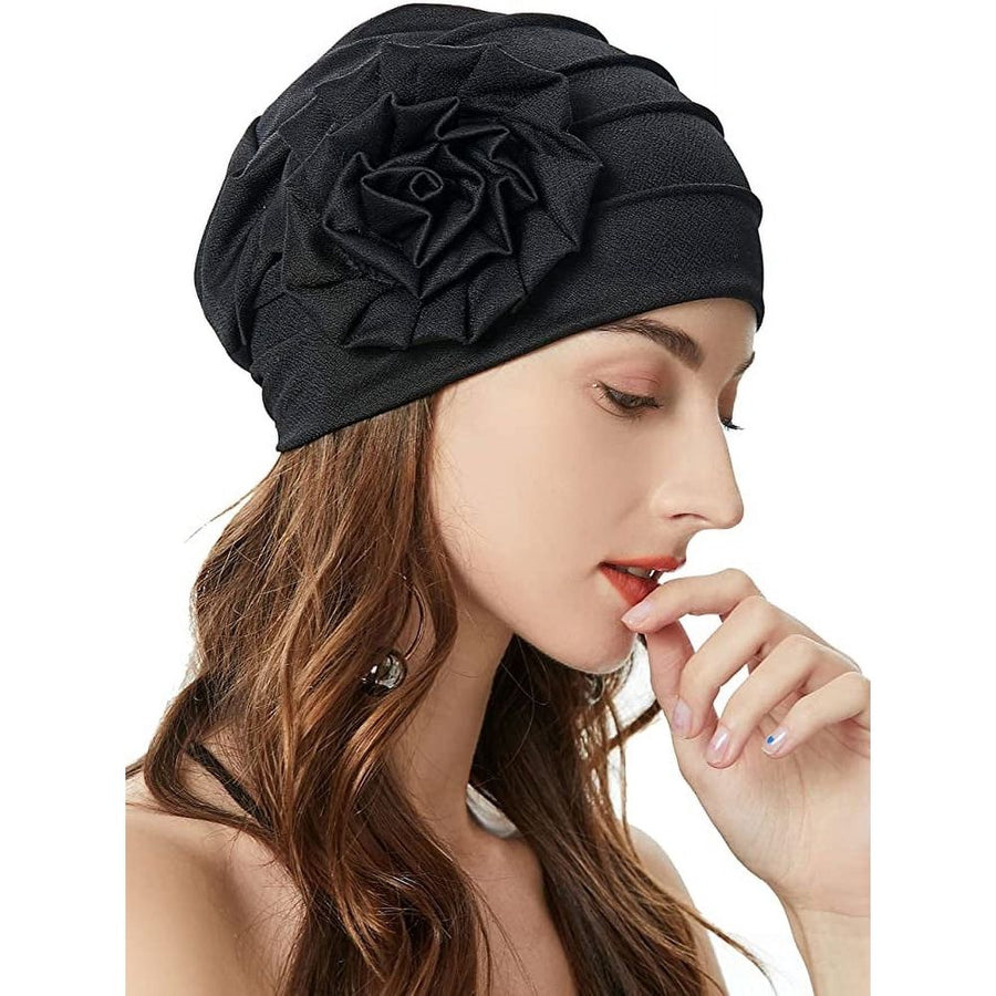 Women Beanie Hat with Headwear Elastic Head Wrap Cap