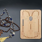 Wooden Bead Board Beading Tools for Jewelry Making Tray Rosary Making Supplies Diy Bracelet Helper Tool Necklace Bracelets Design Board Ead
