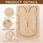 Wooden Bead Board Beading Tools for Jewelry Making Tray Rosary Making Supplies Diy Bracelet Helper Tool Necklace Bracelets Design Board Ead