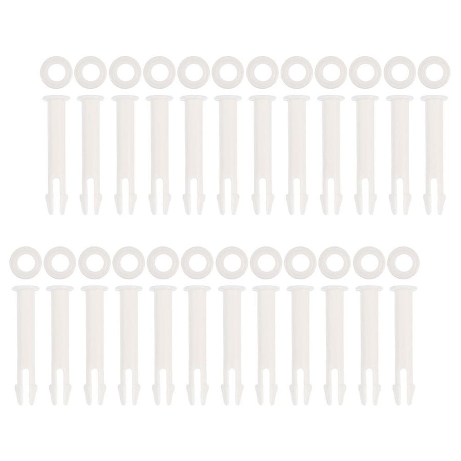 White Plastic Pool Joint Pins for Swimming Pool Frame Tubing, 24 Pieces Replacement Parts