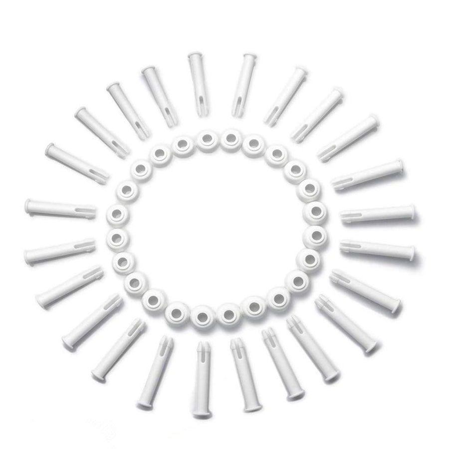 White Plastic Pool Joint Pins for Swimming Pool Frame Tubing, 24 Pieces Replacement Parts