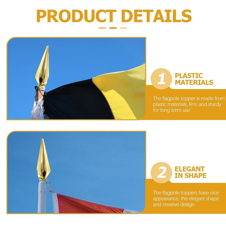 Plastic Flagpole Toppers, 4-Pack for , Practical Outdoor and Indoor Decoration