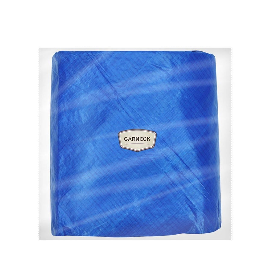 Blue PE Fabric Pool Cover for Dust and Rain Prevention Fit 8foot Round Frame or Inflatable Pools Easy to Use Store