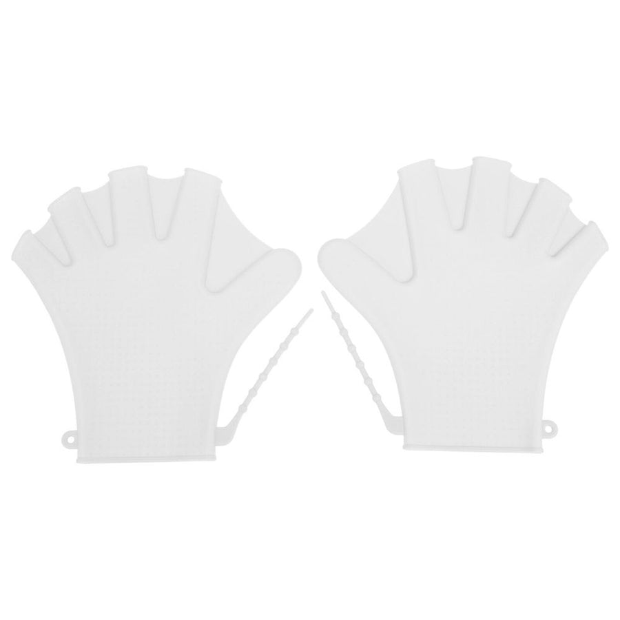 Water Gloves 1 Pair of Silicone Swimming Paddles Adjustable Pool Gloves Diving Training Gloves,7.87"X7.87"X0.04