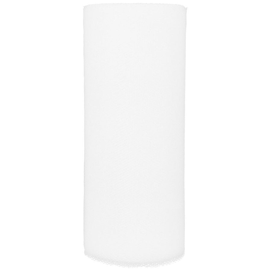Wedding tulle White Tulle Rolls Spool Tulle Fabric Roll For Wedding Table Tutu Dress Skirt 6 inch,866.14"X5.91"X2.56