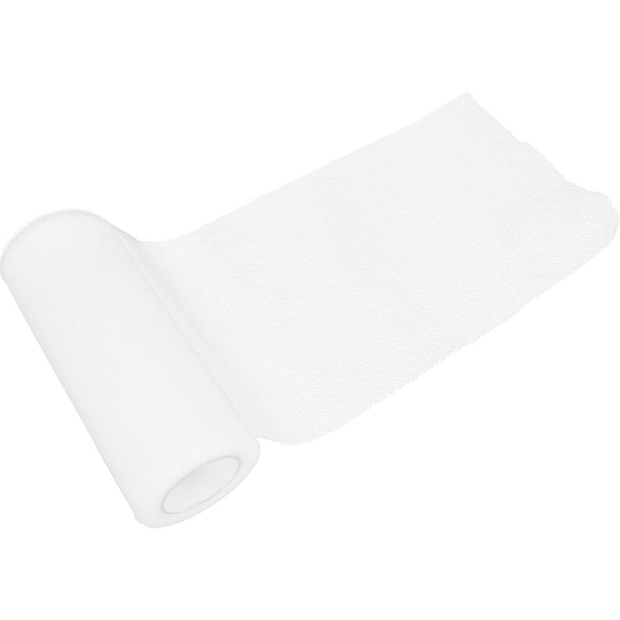Wedding tulle White Tulle Rolls Spool Tulle Fabric Roll For Wedding Table Tutu Dress Skirt 6 inch,866.14"X5.91"X2.56